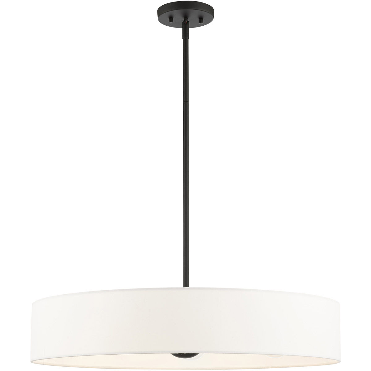 Venlo 5 Light 26 inch Black with Brushed Nickel Accents Pendant Ceiling Light