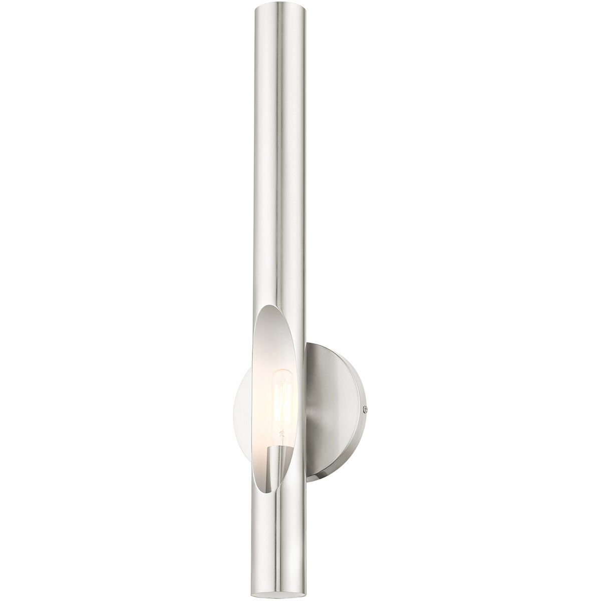Acra 1 Light 5 inch Brushed Nickel ADA ADA Single Sconce Wall Light