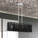 Acordia 4 Light 36 inch Painted Nickel Linear Chandelier Ceiling Light, Large