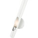 Acra 1 Light 5.13 inch Shiny White ADA ADA Single Sconce Wall Light