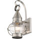 Newburyport 1 Light 14 inch Brushed Nickel Outdoor Wall Lantern