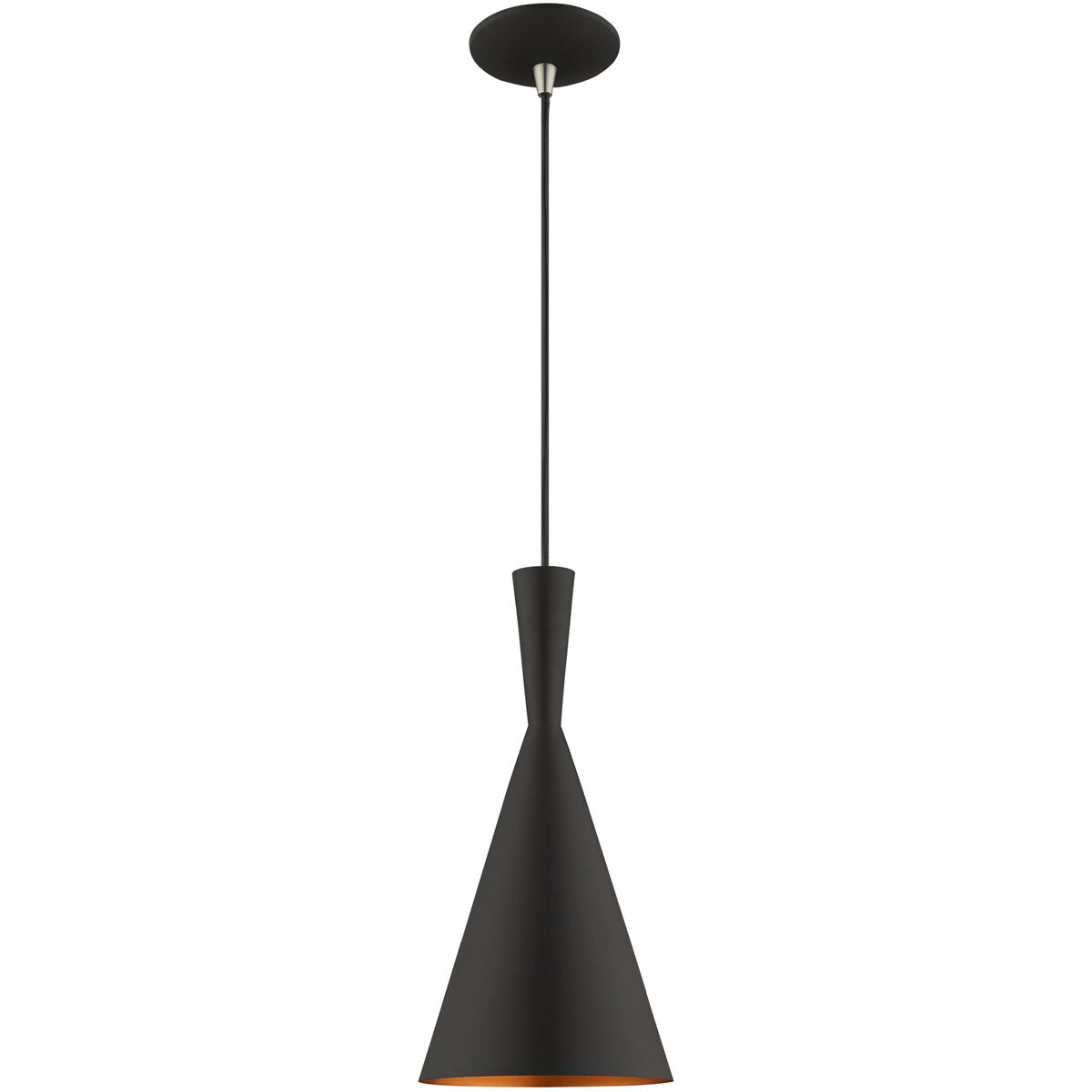 Allison 1 Light 7 inch Black Mini Pendant Ceiling Light
