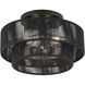 Acordia 3 Light 15 inch Black Semi Flush Mount Ceiling Light, Large
