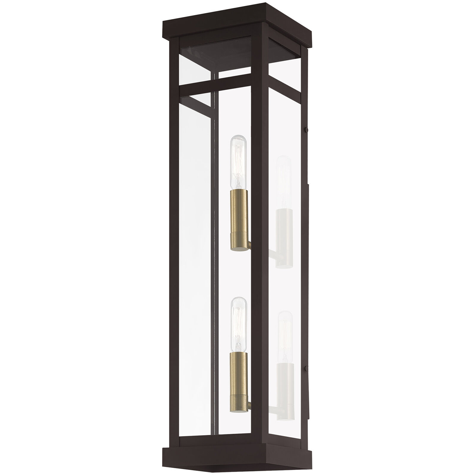 Hopewell 2 Light 22 inch Bronze Outdoor Wall Lantern