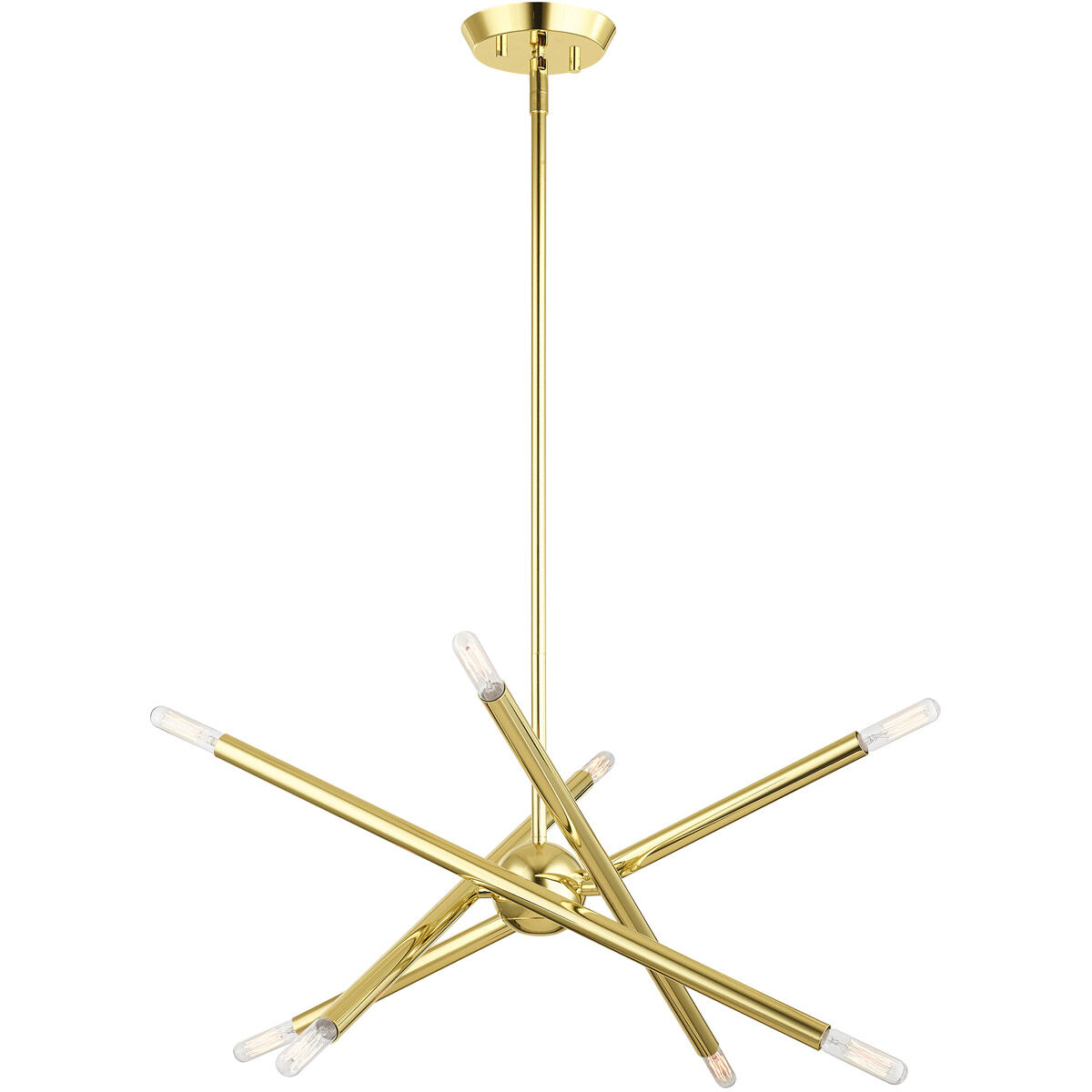 Soho 8 Light 20 inch Polished Brass Chandelier Ceiling Light