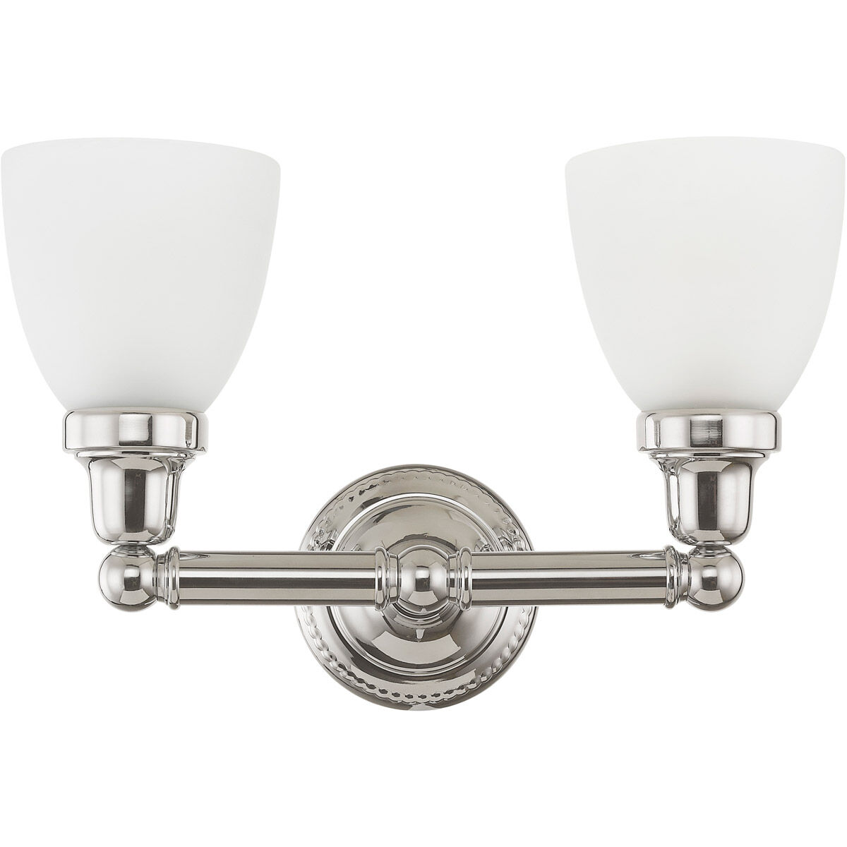 Classic 2 Light 16 inch Polished Chrome Bath Vanity Wall Light