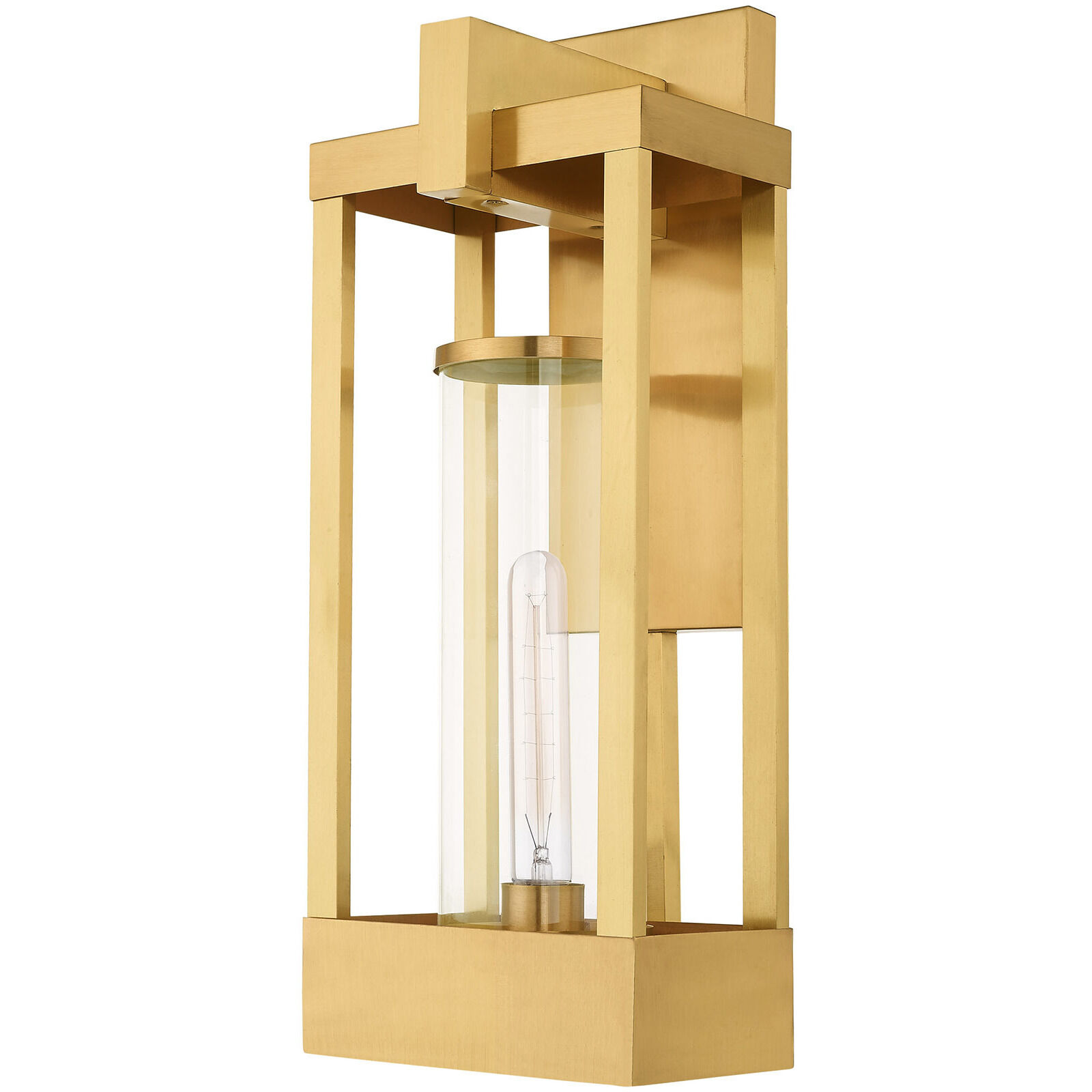 Delancey 1 Light 20 inch Satin Brass Outdoor Wall Lantern