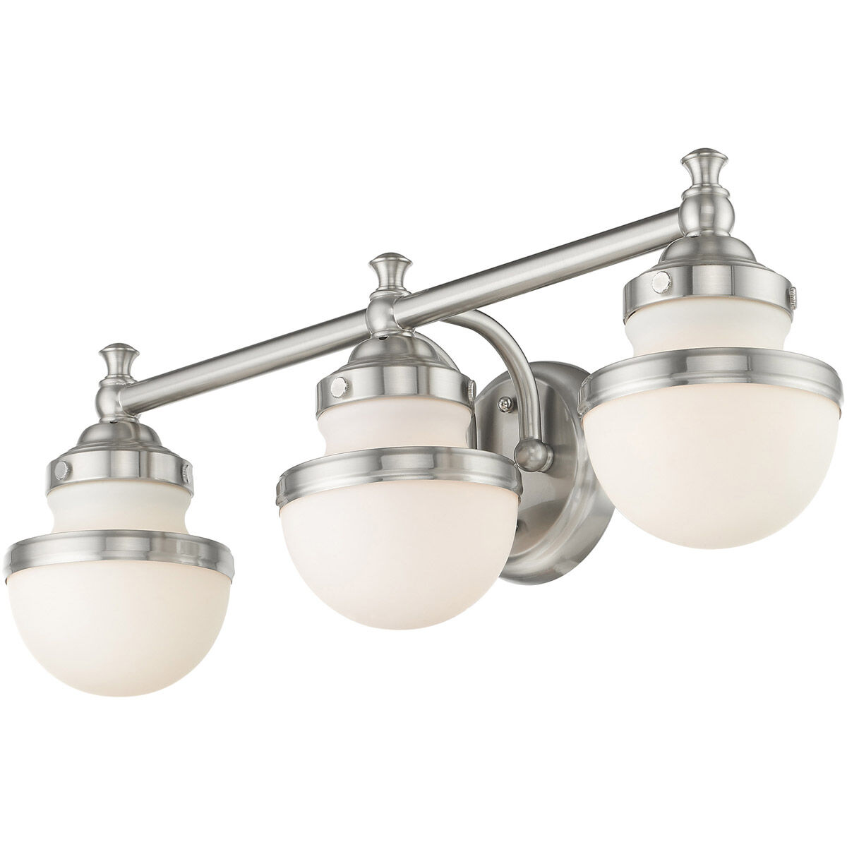 Oldwick 3 Light 24 inch Brushed Nickel Bath Vanity Wall Light