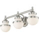 Oldwick 3 Light 24 inch Brushed Nickel Bath Vanity Wall Light