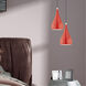 Allison 1 Light 6.25 inch Shiny Red Mini Pendant Ceiling Light