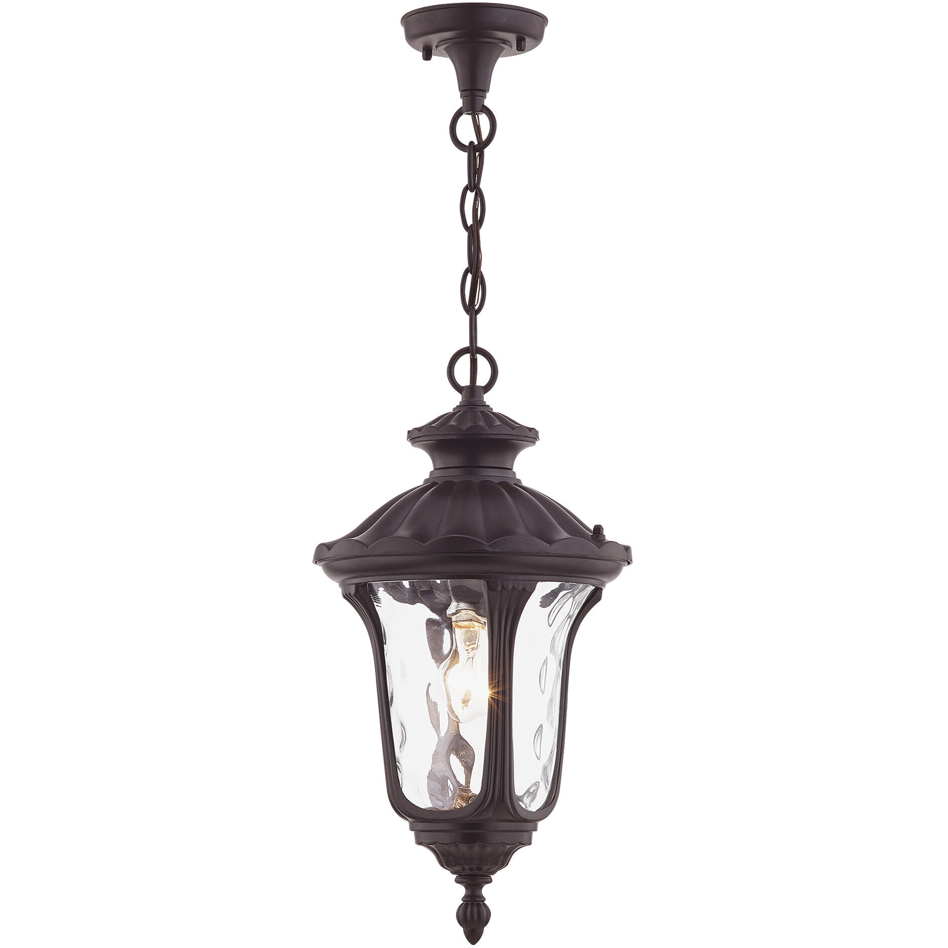 Oxford 1 Light 9.5 inch Bronze Outdoor Pendant Lantern