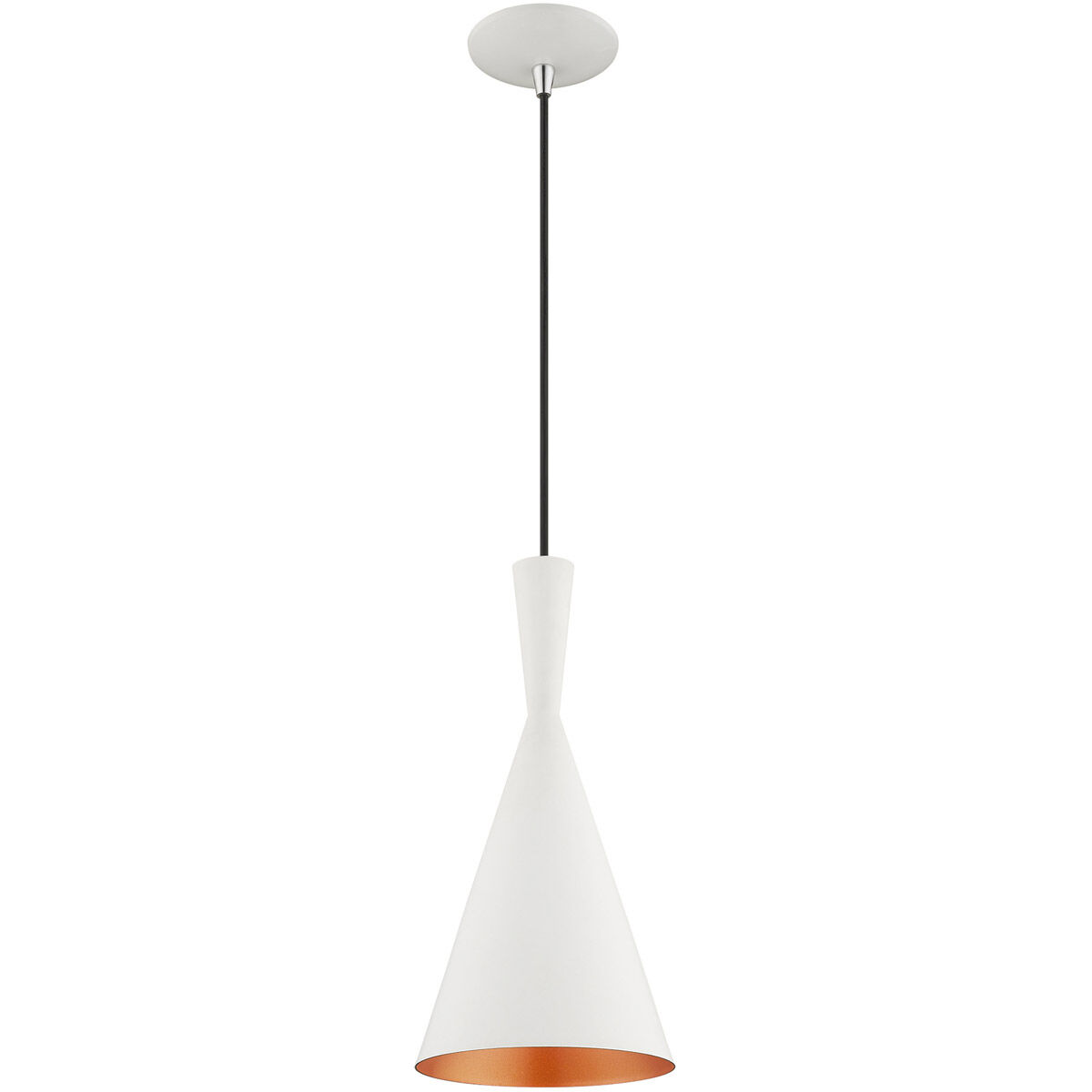 Allison 1 Light 7 inch White Mini Pendant Ceiling Light