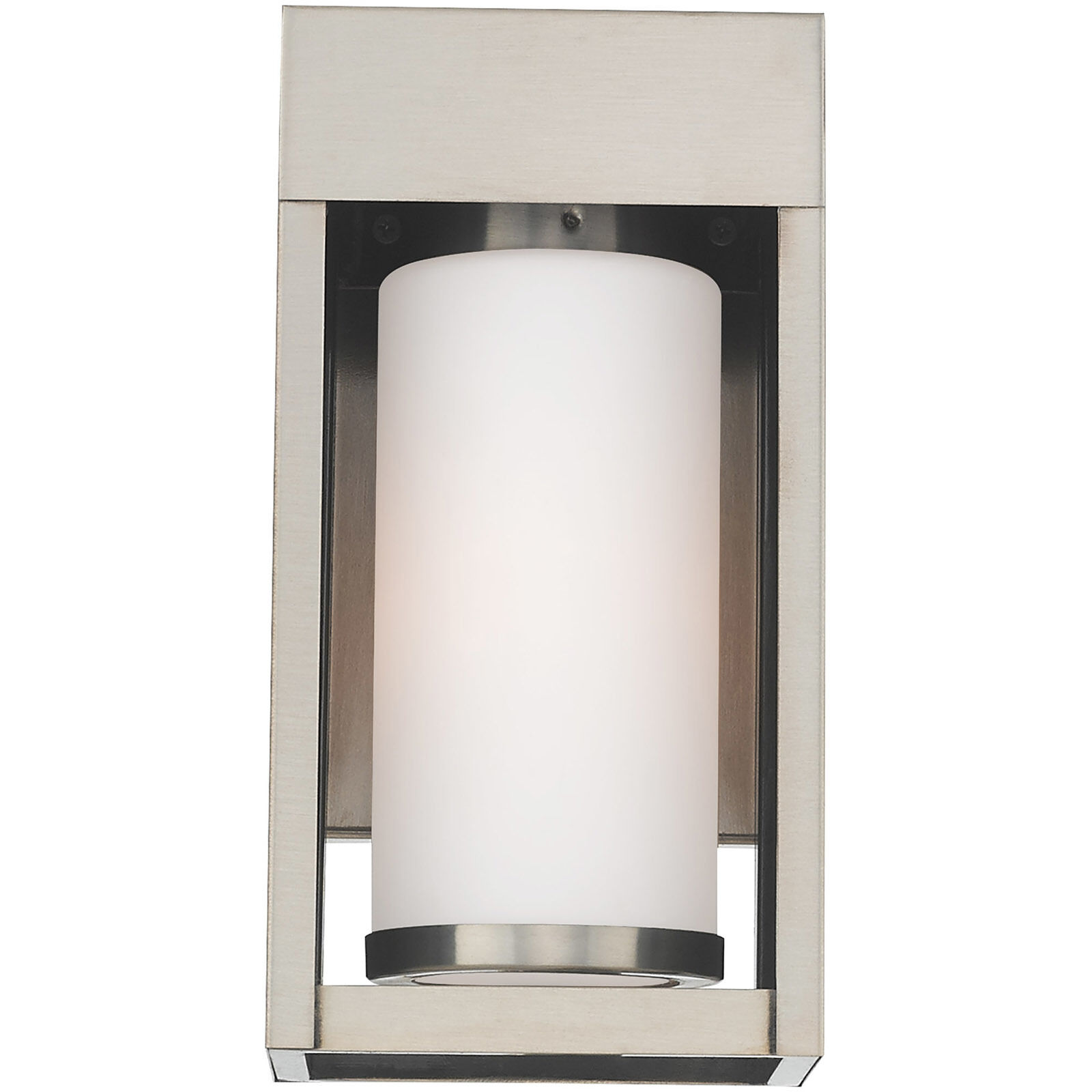 Bleecker 1 Light 9 inch Brushed Nickel Outdoor Wall Lantern