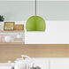 Allison 1 Light 10 inch Shiny Apple Green Mini Pendant Ceiling Light