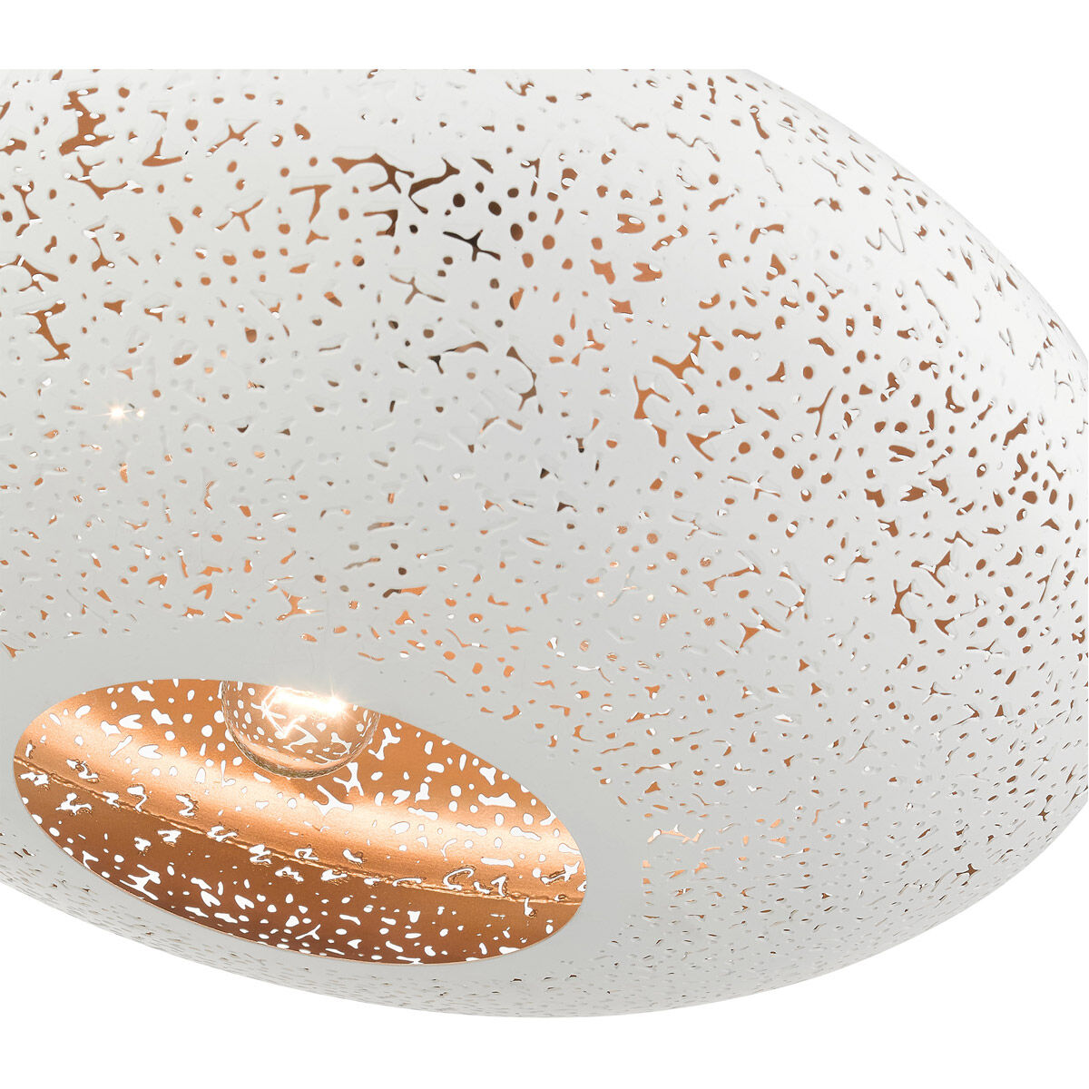 Charlton 3 Light 20 inch White with Brushed Nickel Accents Pendant Ceiling Light