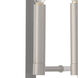 Hopewell 2 Light 18 inch Brushed Nickel with Polished Chrome Stainless Steel Reflector Large Outdoor Wall Lantern