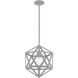 Geometric 1 Light 13 inch Nordic Gray Mini Pendant Ceiling Light