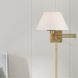 Allison 25 inch 100.00 watt Antique Brass Swing Arm Wall Lamp Wall Light 