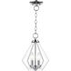 Prism 2 Light 11 inch Polished Chrome Convertible Mini Chandelier/Ceiling Mount Ceiling Light