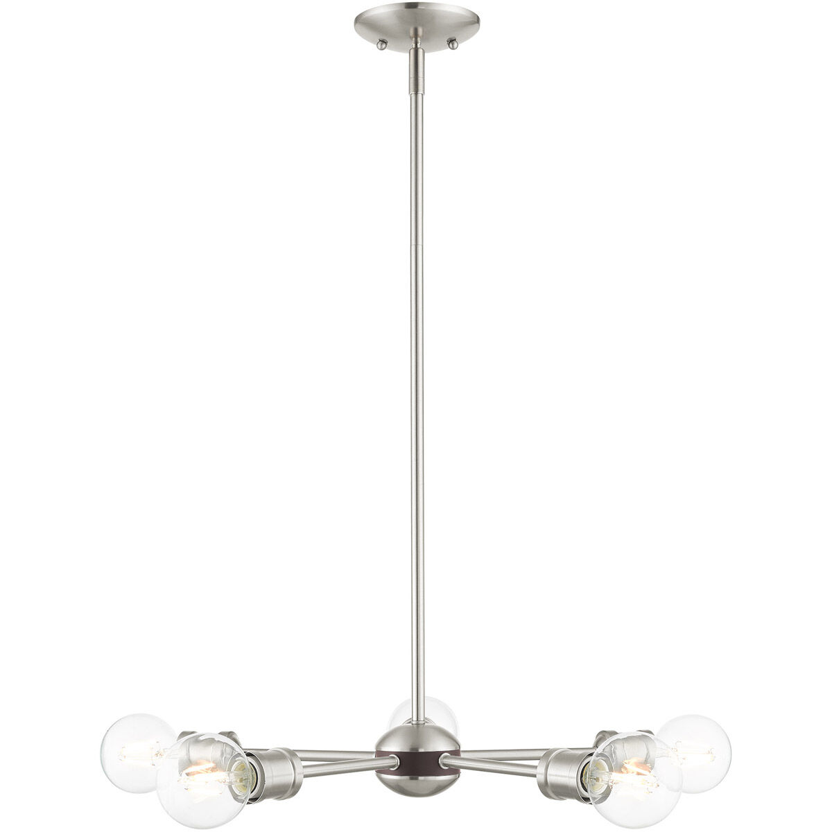 Coronado 5 Light 26 inch Brushed Nickel Chandelier Ceiling Light