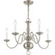 Williamsburgh 5 Light 24 inch Brushed Nickel Chandelier Ceiling Light