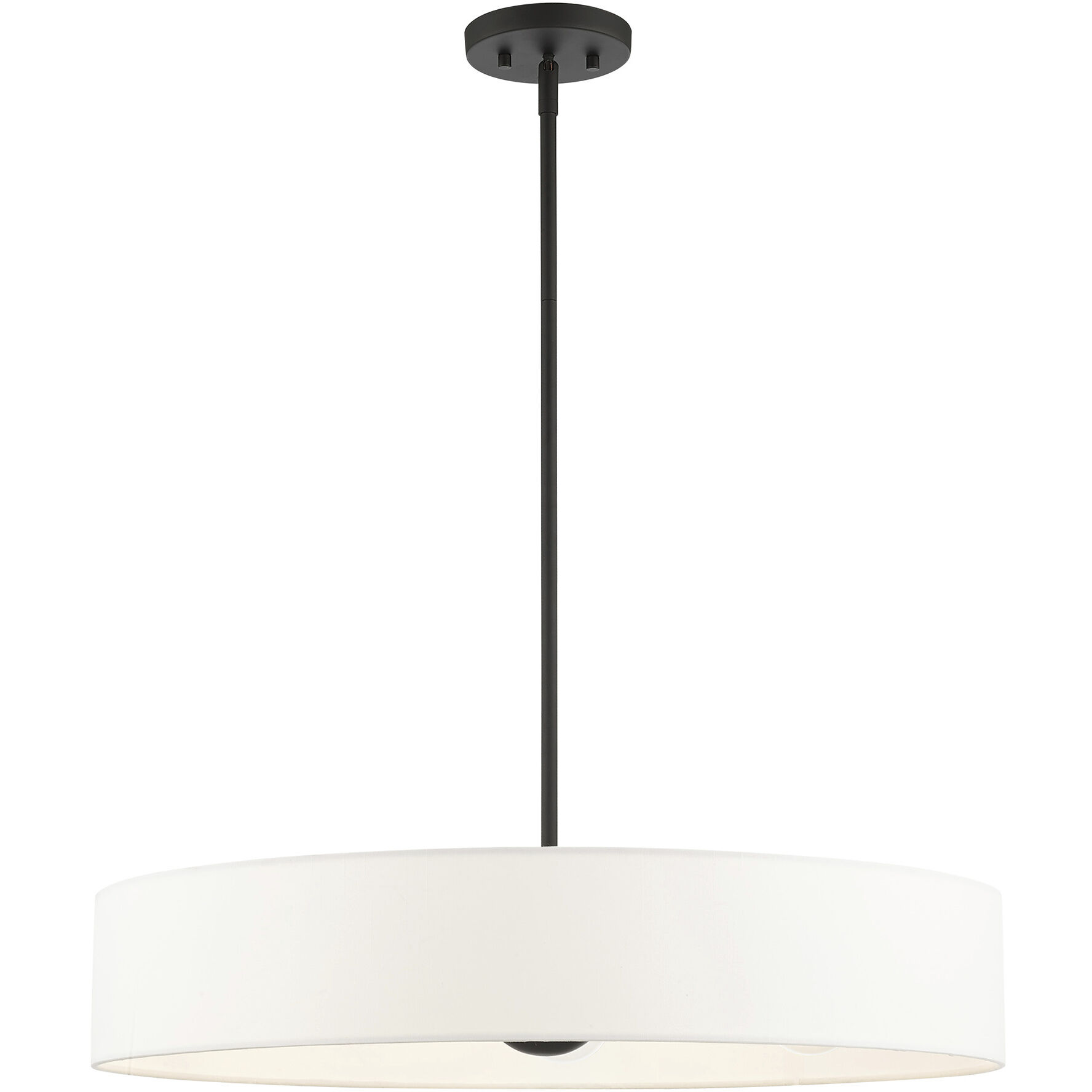 Venlo 5 Light 26 inch Black with Brushed Nickel Accents Pendant Ceiling Light