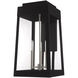 Oslo 3 Light 20 inch Black Outdoor Wall Lantern