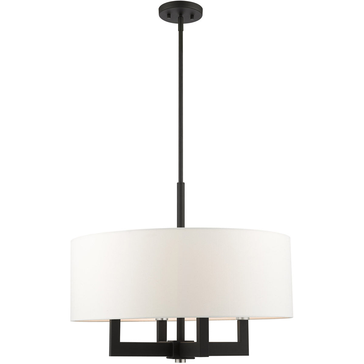Cresthaven 4 Light 24 inch Black Chandelier Ceiling Light