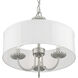 Brookdale 3 Light 16 inch Brushed Nickel Pendant Chandelier Ceiling Light