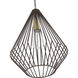 Linz 1 Light 12 inch Bronze with Antique Brass Accents Pendant Ceiling Light