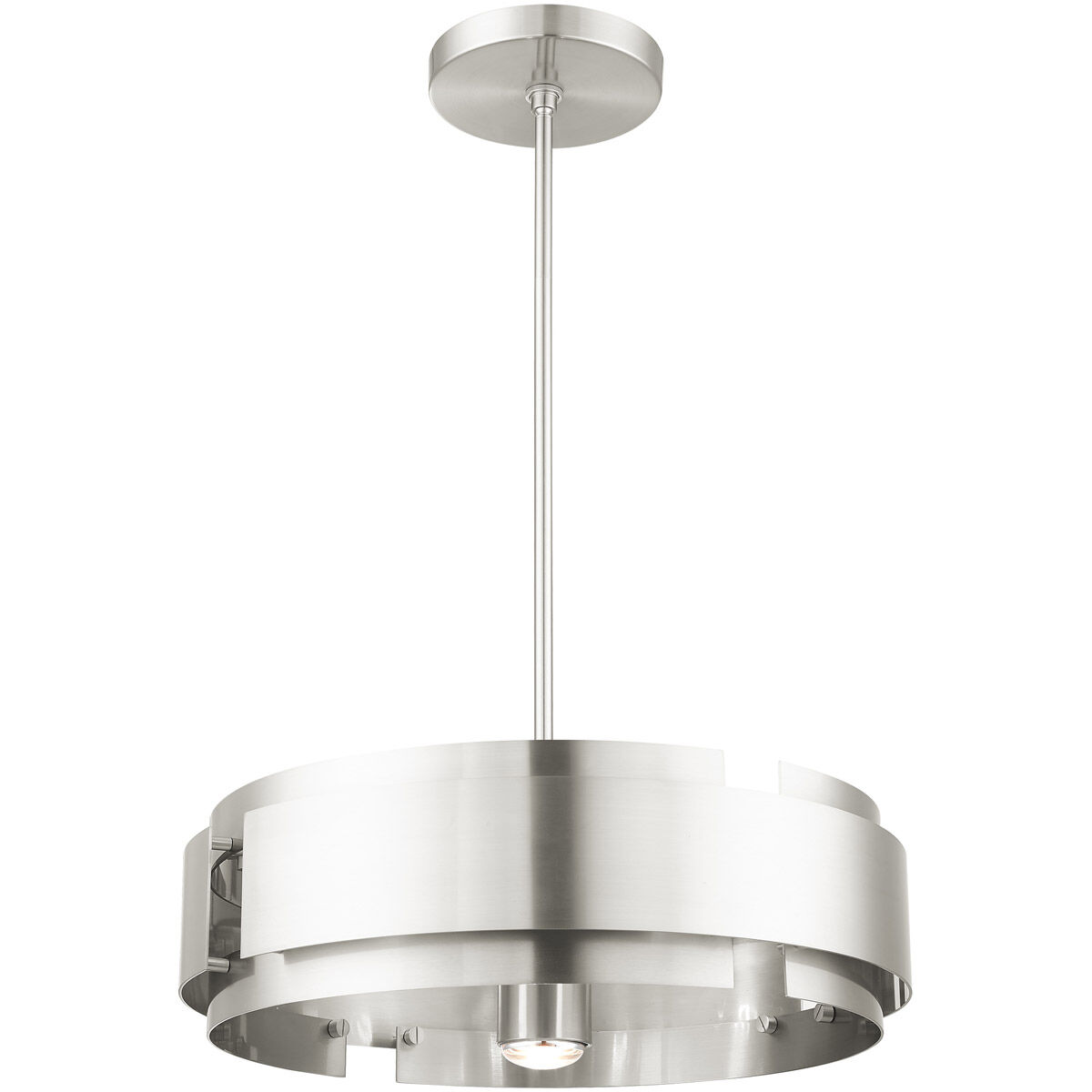 Varick 5 Light 22 inch Brushed Nickel Pendant Chandelier Ceiling Light