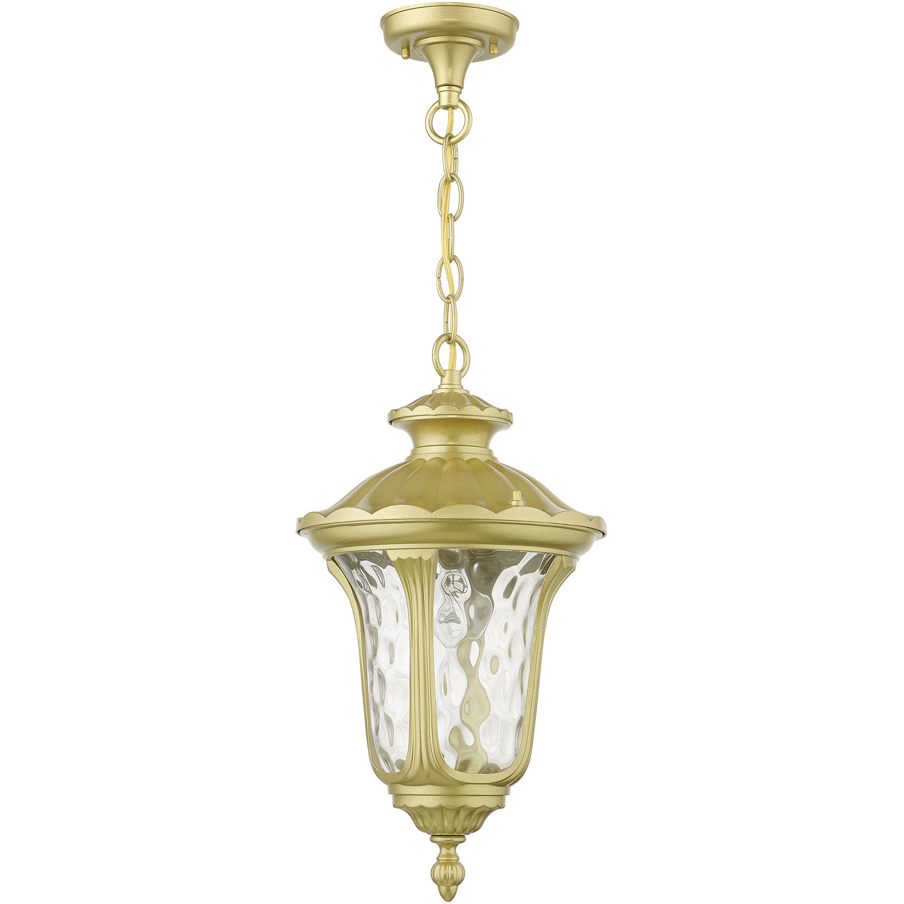 Oxford 1 Light 9.5 inch Soft Gold Outdoor Pendant Lantern, Medium