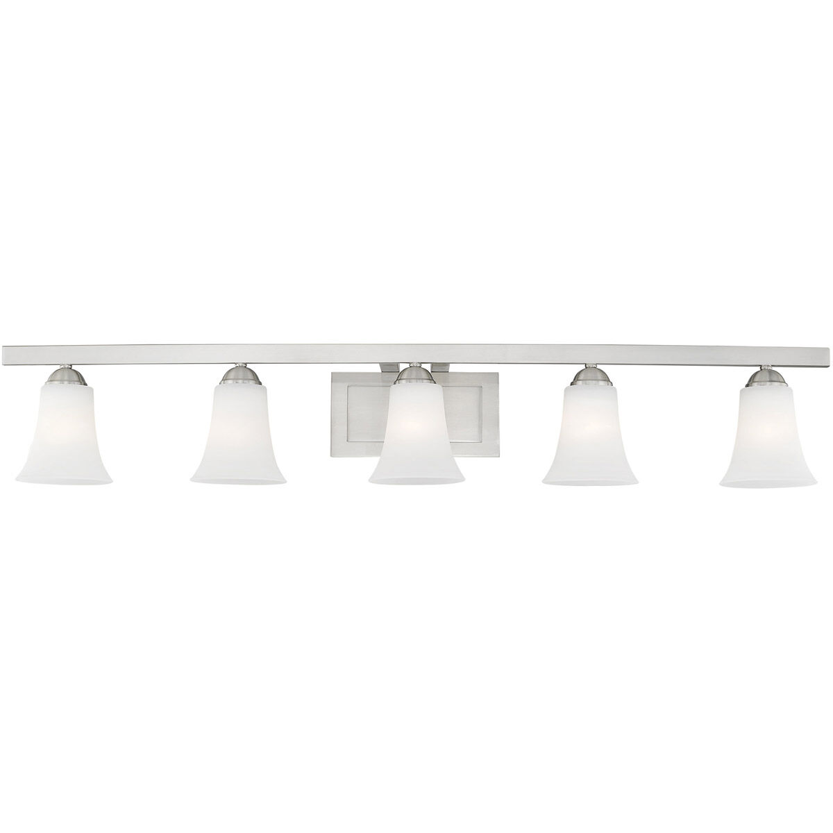 Ridgedale 5 Light 43 inch Brushed Nickel Bath Vanity Wall Light