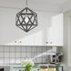 Geometric 1 Light 13 inch Scandinavian Gray Mini Pendant Ceiling Light