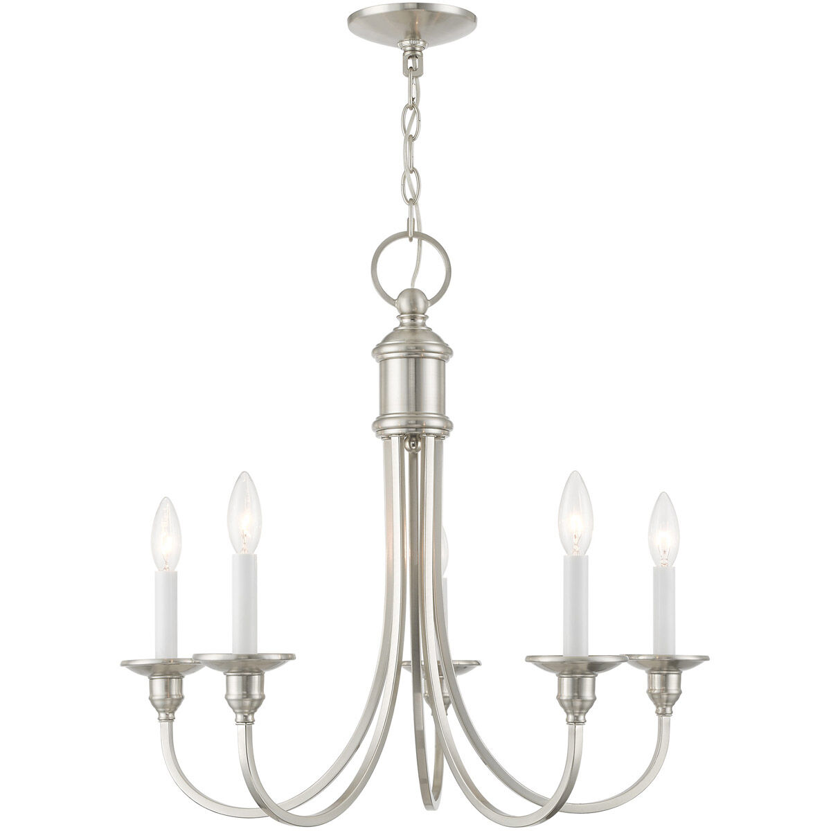 Cranford 5 Light 24 inch Brushed Nickel Chandelier Ceiling Light