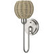 Summervine 1 Light 6.5 inch Brushed Nickel Single Sconce Wall Light, Single