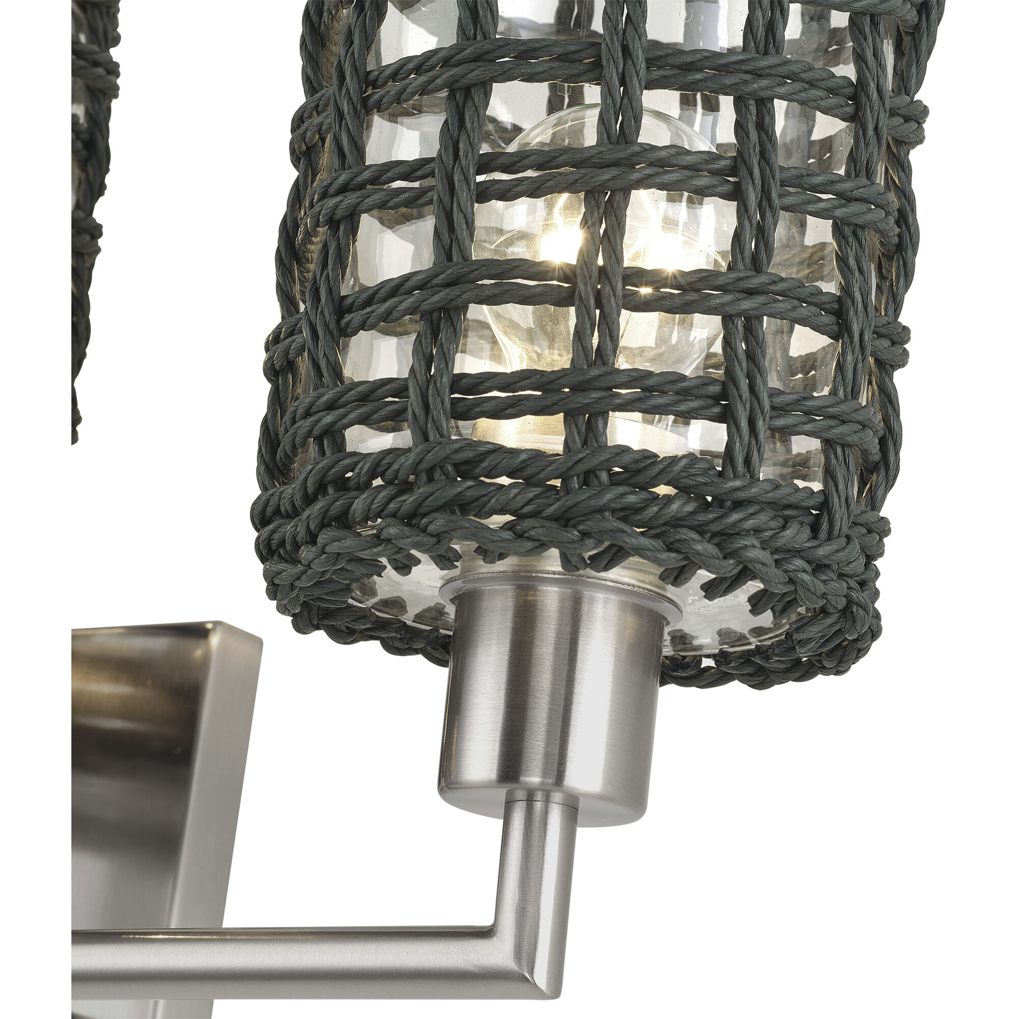 Twinewell 3 Light 23 inch Brushed Nickel Vanity Wall Sconce Wall Light