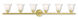 Rivera 6 Light 48 inch Polished Brass Vanity Sconce Wall Light