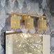 Weavington 3 Light 23.5 inch Antique Gold Leaf Vanity Wall Sconce Wall Light