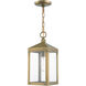 Nyack 1 Light 6 inch Antique Brass Outdoor Pendant Lantern