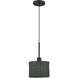 Weavington 1 Light 8.5 inch Black Mini Pendant Ceiling Light