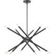 Soho 12 Light 28 inch Scandinavian Gray Chandelier Ceiling Light 