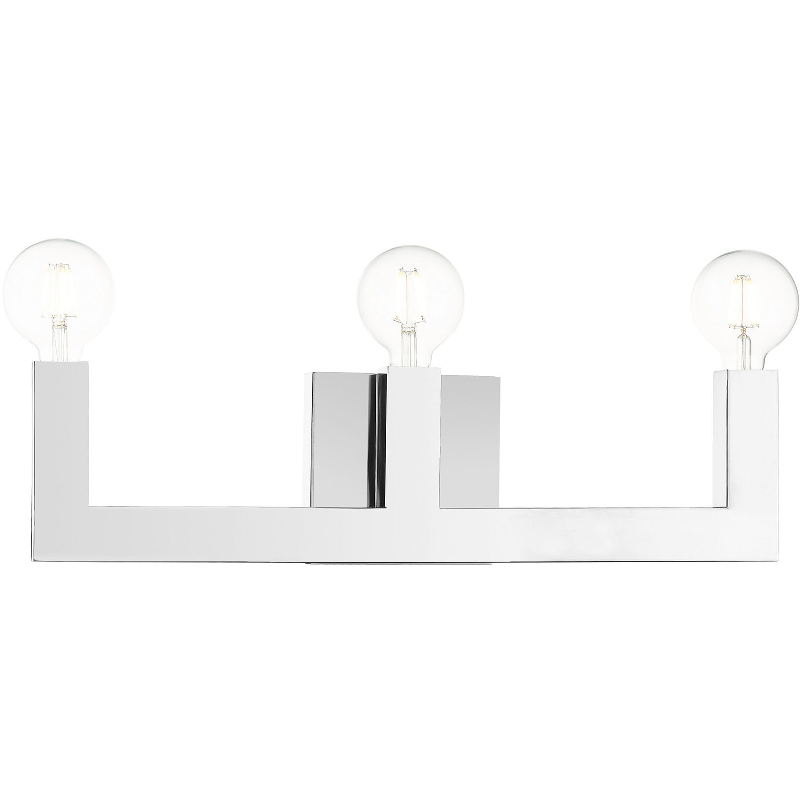 Solna 3 Light 22 inch Polished Chrome Vanity Sconce Wall Light
