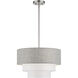Brookmeade 3 Light 18 inch Brushed Nickel Pendant Chandelier Ceiling Light