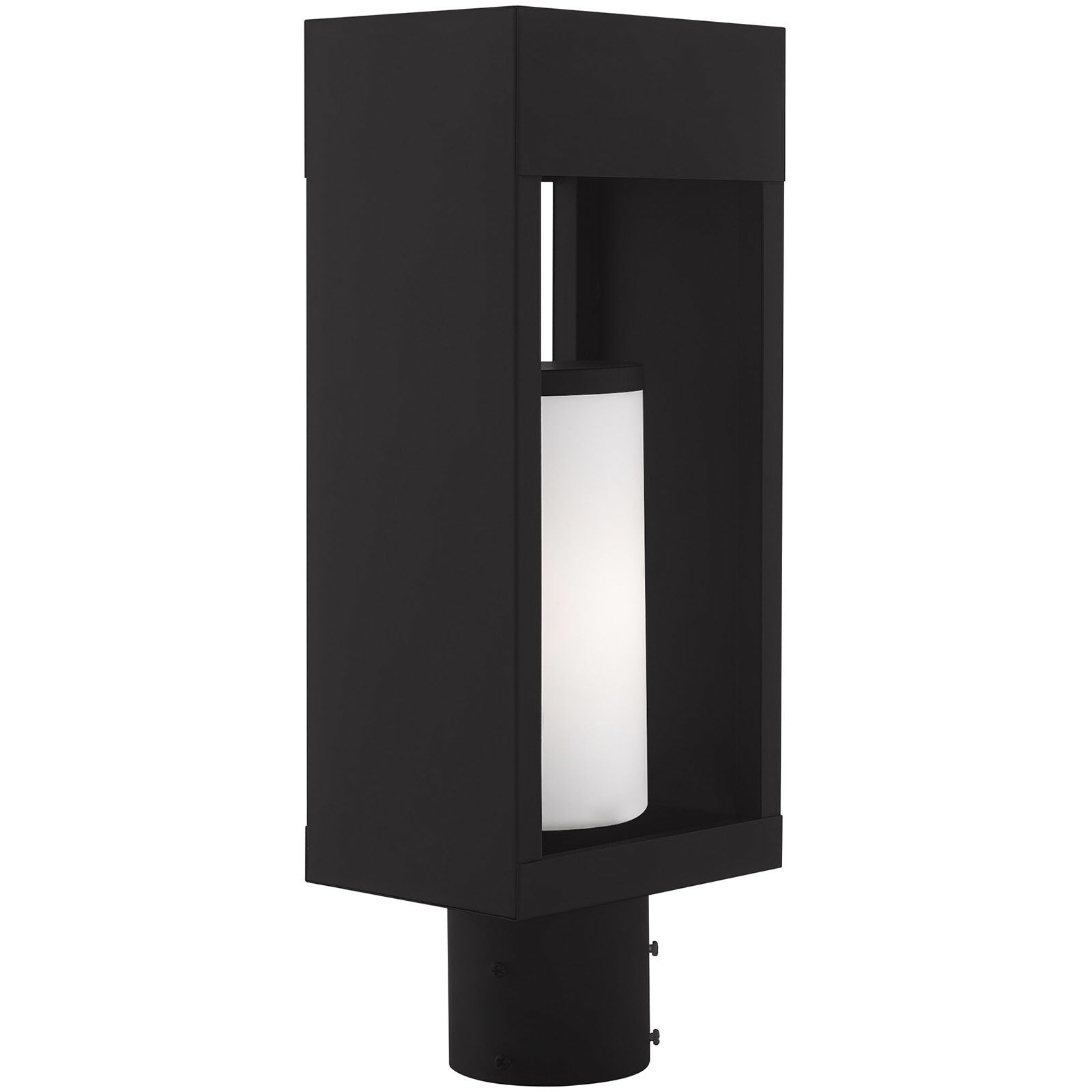 Bleecker 1 Light 17 inch Black Outdoor Post Top Lantern