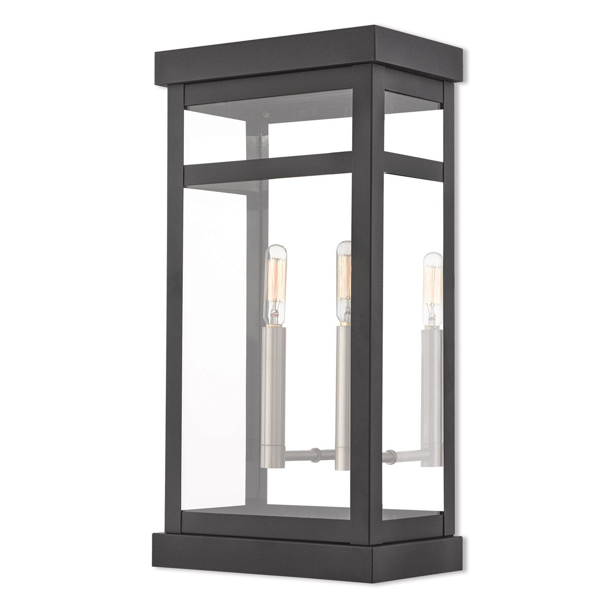 Hopewell 2 Light 18 inch Black Outdoor Wall Lantern