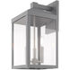 Nyack 3 Light 17.5 inch Nordic Gray Outdoor Wall Lantern