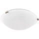 Oasis 3 Light 17 inch Brushed Nickel Semi-Flush Mount Ceiling Light