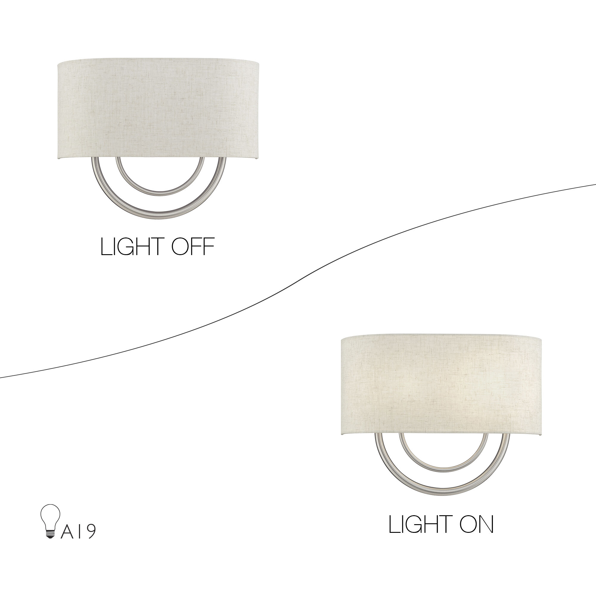 Stratton 2 Light 15 inch Brushed Nickel ADA Wall Sconce Wall Light