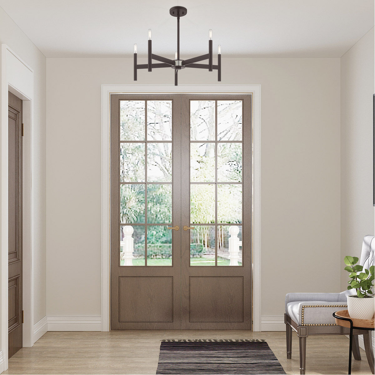 Copenhagen 5 Light 25 inch Bronze Chandelier Ceiling Light